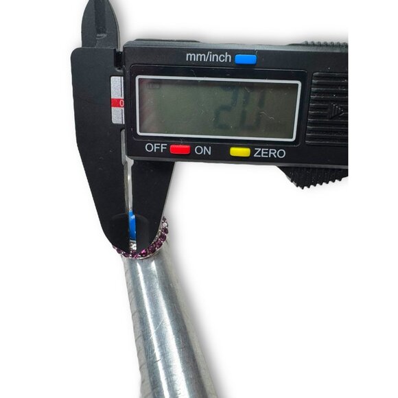 Sterling Silver Pink Tourmaline White Spinel Lapis Ring Size 6.25 - Picture 11 of 14